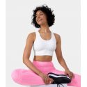 Seamless Flow Cut Out Patchwork Yoga Sports Bra