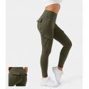 High Waisted Cargo Pocket Skinny Yoga 7/8 Leggings