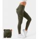 High Waisted Cargo Pocket Skinny Yoga 7/8 Leggings