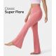 Crossover High Waisted Back Pocket Super Flare Leggings