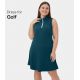 Air Half Zip Plain 2-Piece Set Plus Size Golf Dress-Stay Ready