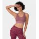 Seamless Flow Cut Out Patchwork Yoga Sports Bra