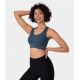 Seamless Flow Cut Out Patchwork Yoga Sports Bra