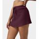 Everyday Drawstring Waffle Knit Mini Chill Skirt-Delectable